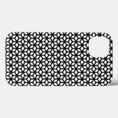 Zwart-wit snijpatroon Case-Mate iPhone case (Achterkant (horizontaal))