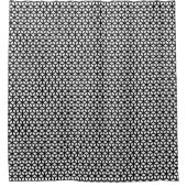 Zwart-wit snijpatroon douchegordijn (Voorkant)