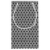 Zwart-wit snijpatroon klein cadeauzakje (Achterkant)