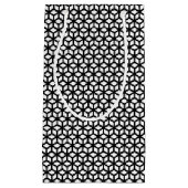 Zwart-wit snijpatroon klein cadeauzakje (Voorkant)