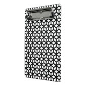 Zwart-wit snijpatroon mini klembord (Angled2)