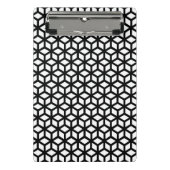 Zwart-wit snijpatroon mini klembord (Voorkant)