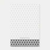 Zwart-wit snijpatroon post-it® notes (Voorkant)