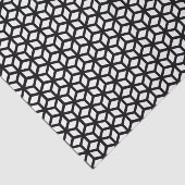 Zwart-wit snijpatroon tissuepapier (Detail)