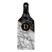 Zwart wit snijvlak - Uw brief Snijplank (Voorkant)