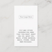 Zwart-wit social media logo links informatiekaartje (Voorkant)