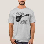 Zwart-wit Sorensen VX mandolin t-shirt (Voorkant)