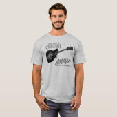 Zwart-wit Sorensen VX mandolin t-shirt (Voorkant volledig)