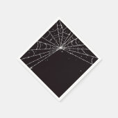 Zwart-wit Sparkling Diamond Spider Web Servet (Hoek)