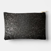 Zwart-wit Sparkly Glitter Gothic Glam Luxury Etui (Achterkant)