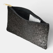 Zwart-wit Sparkly Glitter Gothic Glam Luxury Etui (Open)