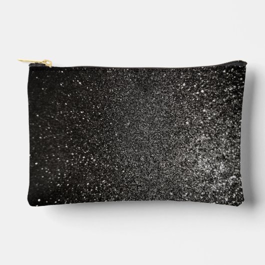 Zwart-wit Sparkly Glitter Gothic Glam Luxury Etui (Voorkant)