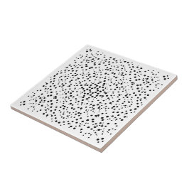 Zwart-wit spatspatpatroon Abstract Tegeltje