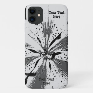 zwart - wit spatten abstracte straatstijl Case-Mate iPhone case