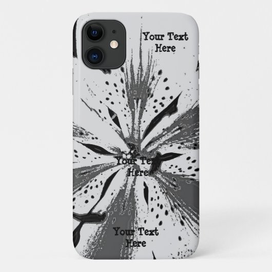 zwart - wit spatten abstracte straatstijl Case-Mate iPhone case (Achterkant)