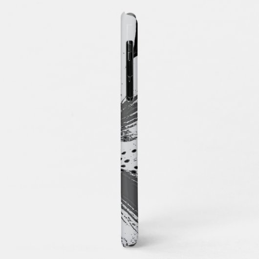 zwart - wit spatten abstracte straatstijl Case-Mate iPhone case (Achterkant/links)