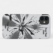 zwart - wit spatten abstracte straatstijl Case-Mate iPhone case (Achterkant (horizontaal))