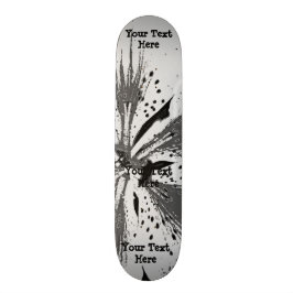 zwart - wit spatten abstracte straatstijl skateboard
