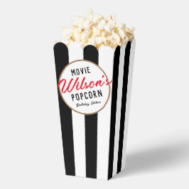 Zwart-wit Special Event Film Night Popcorn Bedankdoosjes