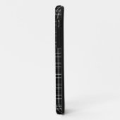 Zwart-wit speldenmonogram Case-Mate iPhone case (Achterkant/links)