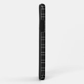 Zwart-wit speldenmonogram Case-Mate iPhone case (Achterkant/rechts)