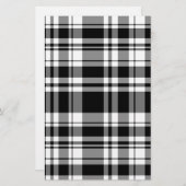 Zwart-wit speldenstang briefpapier (Voorkant / Achterkant)