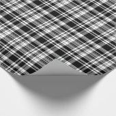 Zwart-wit speldenstang cadeaupapier (Hoek)