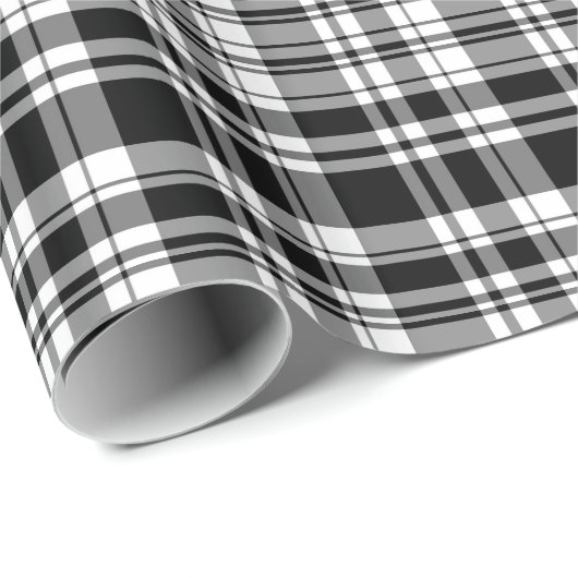 Zwart-wit speldenstang cadeaupapier (Rol Hoek)