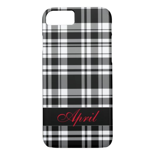 Zwart-wit speldenstang Case-Mate iPhone case (Achterkant)