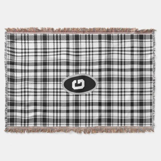 Zwart-wit speldenstang deken (Voorkant)