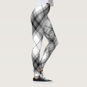 Zwart-wit speldenstang leggings (Rechts)