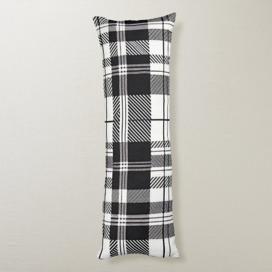 Zwart-wit speldenstang lichaamskussen (Achterkant (Verticaal))