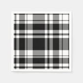 Zwart-wit speldenstang servetten (Voorkant)