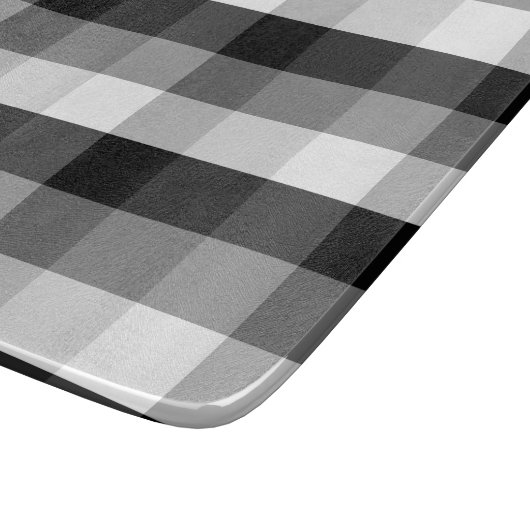 Zwart-wit speldenstang snijplank (Hoek)