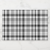 Zwart-wit speldenstang sparkling wijnetiket (Enkel label)