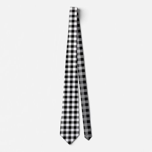 Zwart wit speldenstang   stropdas (Voorkant)