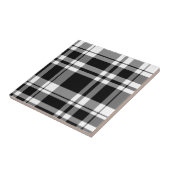 Zwart-wit speldenstang tegeltje (Zijkant)