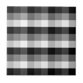 Zwart-wit speldenstang tegeltje (Voorkant)