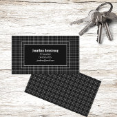 Zwart-wit speldenstang visitekaartje