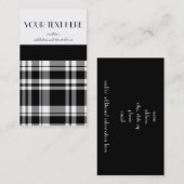 Zwart-wit speldenstang visitekaartje (Voorkant / Achterkant)