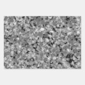 Zwart-wit spetterende verf inpakpapier vel (Voorkant 3)