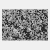 Zwart-wit spetterende verf inpakpapier vel (Voorkant 2)