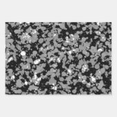 Zwart-wit spetterende verf inpakpapier vel (Voorkant)