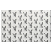 Zwart-wit Sphynx Cat Portret Stof (Fat Quarter)