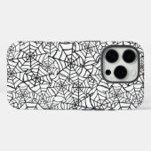 Zwart-wit Spider Web Halloween Patroon Case-Mate iPhone Case (Achterkant (horizontaal))
