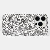 Zwart-wit Spider Web Halloween Patroon Case-Mate iPhone Case (Achterkant (horizontaal))