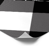 Zwart & Wit Spiderweb Patchwork Halloween Poster (Hoek)