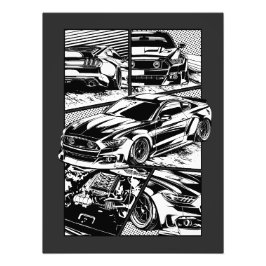 ZWART-WIT SPIERWOEDE FOTO AFDRUK