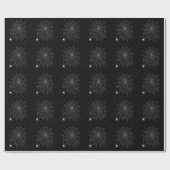 Zwart-wit spin- en webpatroon Halloween Cadeaupapier (Vlak)