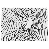 Zwart-Wit Spinnenweb Groot Cadeauzakje (Achterkant)